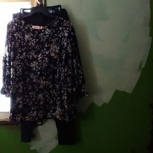 Flowered dress shirt